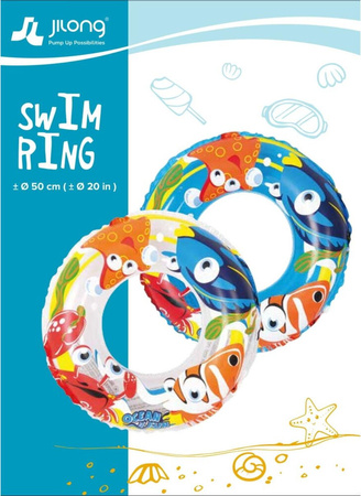 Kółko do pływania dziecięce na basen plaże ocean 50cm niebieskie