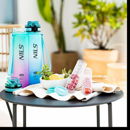 Butelka tritanowa Nils camp ncd04 zielono-różowa