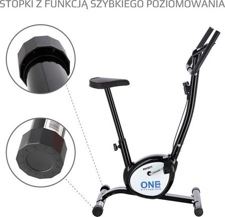 Rower mechaniczny One Fitness RW3011 czarny