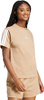 Koszulka damska adidas Essentials 3-Stripes Cotton beżowa JV7359