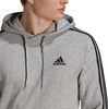 Bluza męska adidas Essentials Fleece 3-Stripes Hoodie szara GK9084