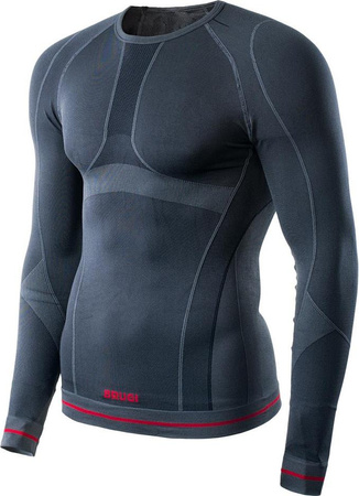 Bielizna termoaktywna męska bluza Brugi 4RAT szara rozmiar S/M