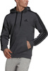 Bluza męska adidas Essentials Fleece 3-Stripes Hoodie ciemnoszara GK9082