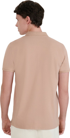 Koszulka męska polo 4F M407 beżowa 4FWSS25TPTSM407 83S