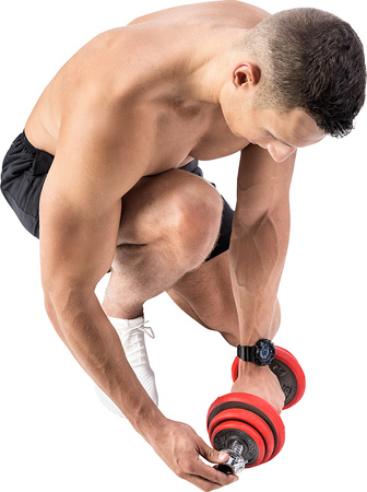 Sztangielki/sztanga gumowane HMS SGGX30 30 KG