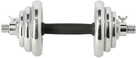 Sztangielki/sztanga w walizce stal chromowana HMS STC21 2x10 KG