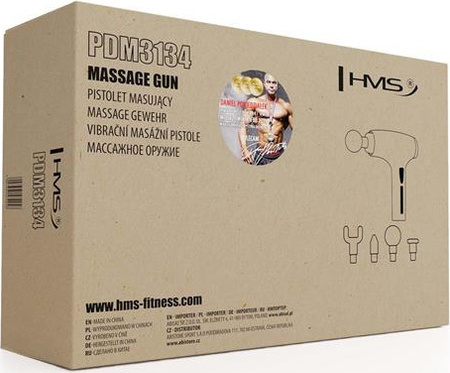 Pistolet do masażu całego ciała HMS PDM3134I złoty