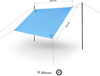  Trap namiot płachta kempingowa survival wodoodporna Nils Camp NC17111 niebieska 230X140cm