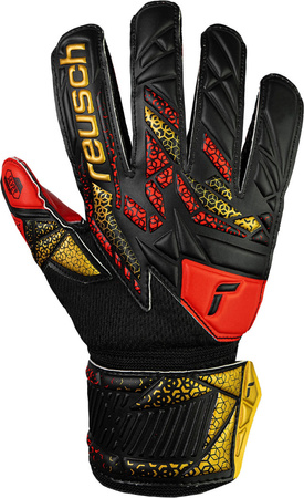 Rękawice bramkarskie Reusch Attrakt Silver Junior czarno-czerwone 5572215 7075