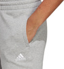 Spodnie damskie adidas Essentials Linear French Terry Cuffed szare IC8816