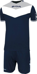 Komplet Givova Kit Campo granatowo-szary KITC53 0427