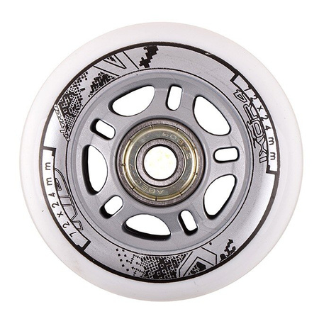 Zestaw Kółka Nils Extreme PU 72x24 82A Białe 4 sztuki ABEC-7 8 sztuk