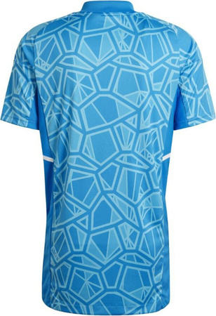 Koszulka męska adidas Condivo 22 Goalkeeper Jersey Short Sleeve niebieska HB1623
