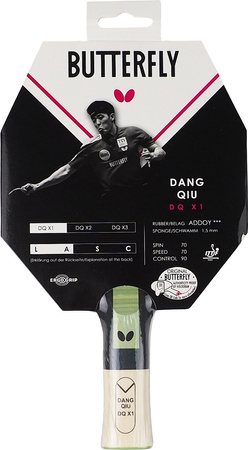 Rakietka do tenisa stołowego ping ponga Butterfly Dang Qiu DQX1