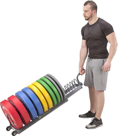 Wózek stojak na kółkach z uchwytem na obciążenia HMS Premium