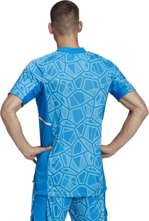 Koszulka męska adidas Condivo 22 Goalkeeper Jersey Short Sleeve niebieska HB1623