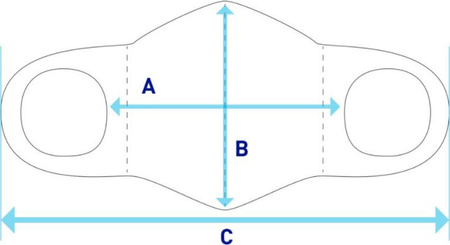 Maseczka sportowa Mizuno Face Cover J2GW055M03 srebrna