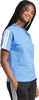 Koszulka damska adidas Essentials 3-Stripes Cotton jasnoniebieska JV7361