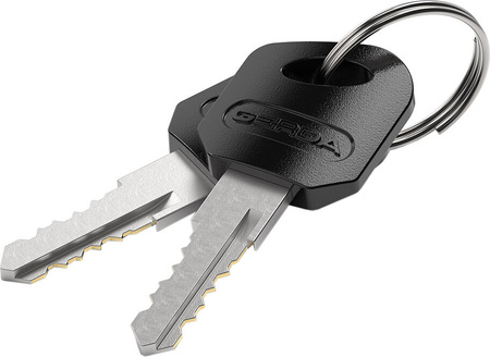 Zapięcie rowerowe Gerda linka, korpus okrągły, czarne Flex 1000/8K