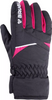 Dziecięce rękawice narciarskie Brugi 1ZG4 czarno-różowe rozmiar 158/164