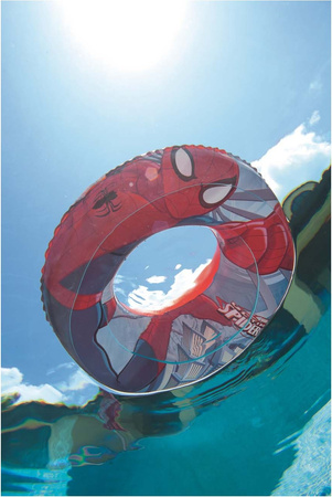 Dmuchane koło basenowe plażowe dla dzieci Spider-man Bestway Swimring 56 cm