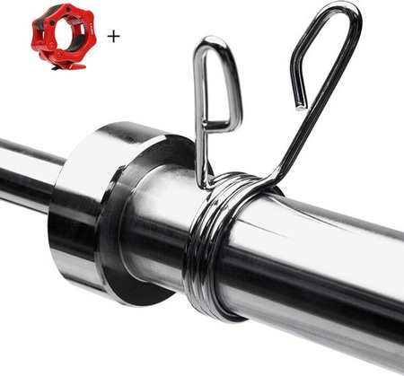 Gryf olimpijski prosty HMS Premium GO205 200 kg zaciski ZG1000B