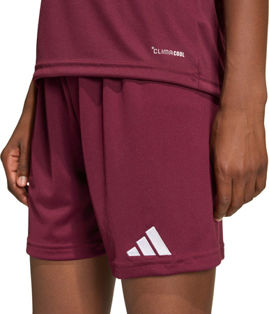 Spodenki dla dzieci adidas Entrada 26 bordowe JZ6527