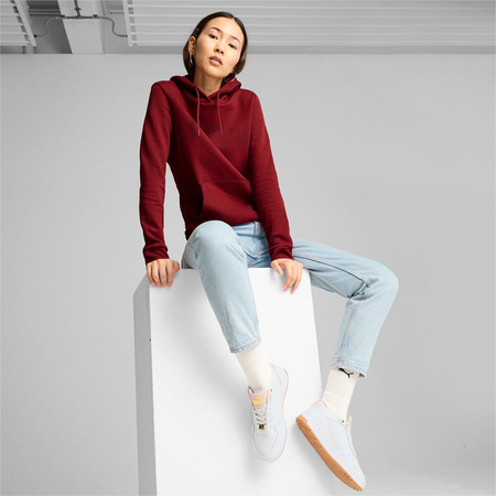 Bluza damska Puma Ess Logo LAB Hoodie FL bordowa 682987 13