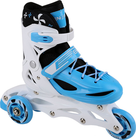 Łyżworolki łyżwy wrotki wrotko-rolki Enero 4w1 Enero Runner niebieskie 1007205-1007212-1007229