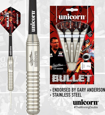 Rzutki steel tip Unicorn BULLET STAINLESS STEEL - Gary Anderson (r2)