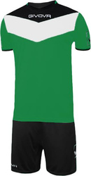 Komplet Givova Kit Campo zielono-czarny KITC53 1310