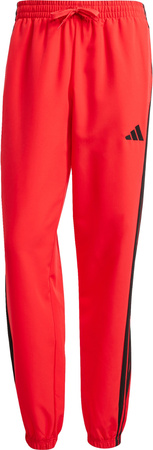 Dres męski adidas Sportswear Basic 3-Stripes Woven czerwony JI8851