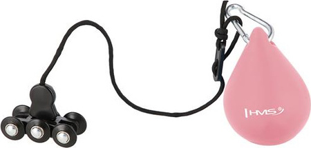 Zestaw hula hop z wypustkami i obciążnikiem HMS hhw01 różowe pas wyszczuplający br163 czerwony