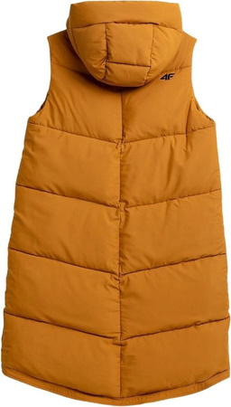 Kamizelka damska 4F musztardowa H4Z21 KUDP004 82S