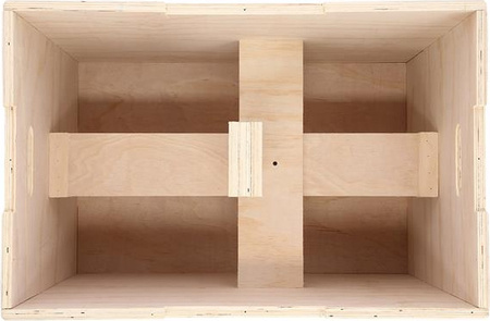 Skrzynia treningowa pylometryczna do ćwiczeń crossfit drewniana HMS DSC01