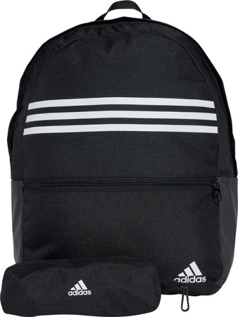 Plecak sportowy szkolny miejski adidas Classic Horizontal 3-S czarny IZ1895