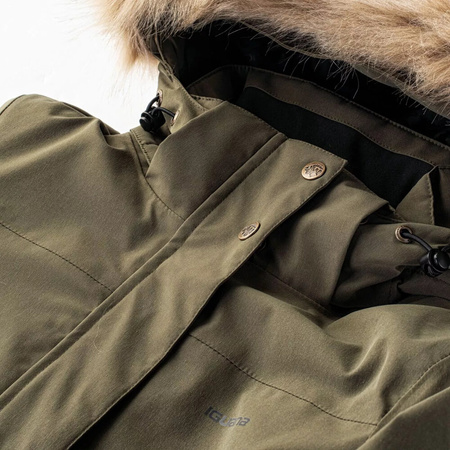 Damska kurtka wodoodporna parka z kapturem ocieplana Iguana Nermin W rozmiar S