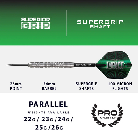 Rzutki do darta Harrows Impact 70% Steeltip Impact Steeltip