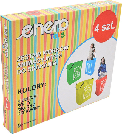 Zestaw animacyjny dla dzieci Enero worki do skakania 4 szt. 1063591