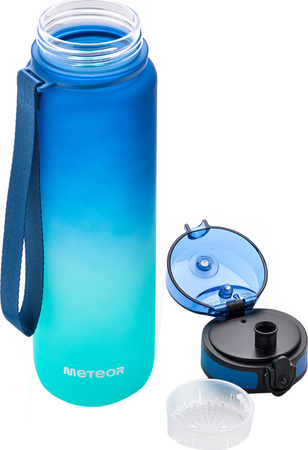Bidon Meteor 1000 ml niebiesko-błękitny 10105