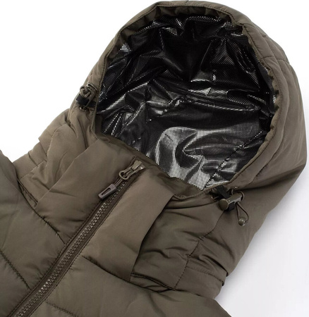 Męska kurtka zimowa pikowana ocieplana z kapturem Hi-tec Varmi rozmiar XXL