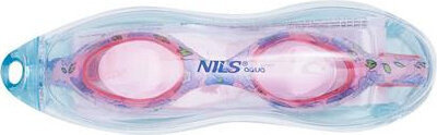 Okularki pływackie Nils aqua nqg170faf różowy kwiatki junior