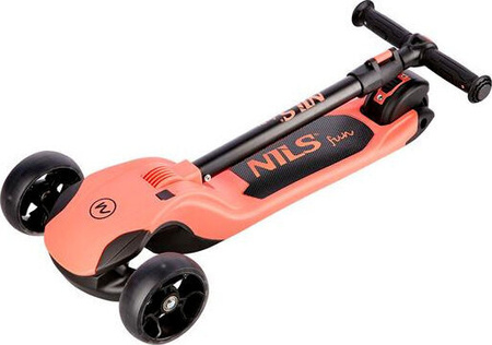 Hulajnoga dziecięca Nils fun hlb122 led pink