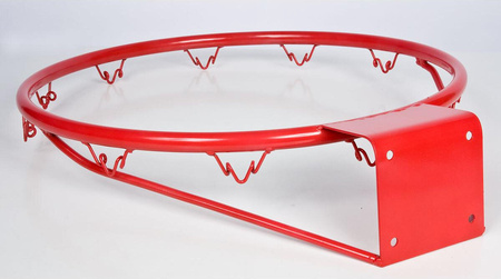 Obręcz do kosza z siatką 43cm Enero czerwona