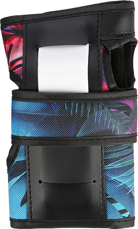 Zestaw ochraniaczy na kolana łokcie nadgarstki dla młodzieży na rolki deskorolkę hulajnogę Nils Extreme H734 białe rozmiar M