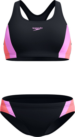 Damski Strój Kąpielowy Clrblck Splce 2.0 2pc Af  fiery red/white/french blue rozmiar 36