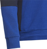 Bluza dla dzieci adidas Colourblock Hoodie biało-niebieska HG6826