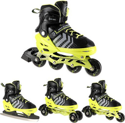 Łyżworolki rolki wrotki łyżwy hokejowe 4w1 Nils Extreme rozmiar L 39-43