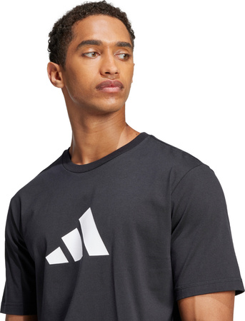 Koszulka męska adidas Future Icons Three Bar Tee czarna JI8770