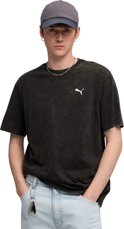Koszulka męska Puma Ess Elevated Relaxed Wash Tee czarna 688048 01